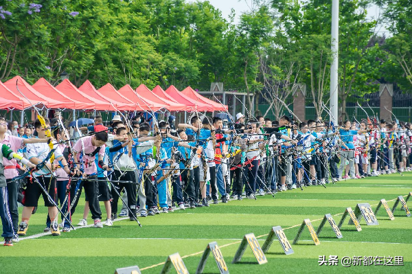 2022年成都市青少年射箭锦标赛在新都新川外国语学校举行